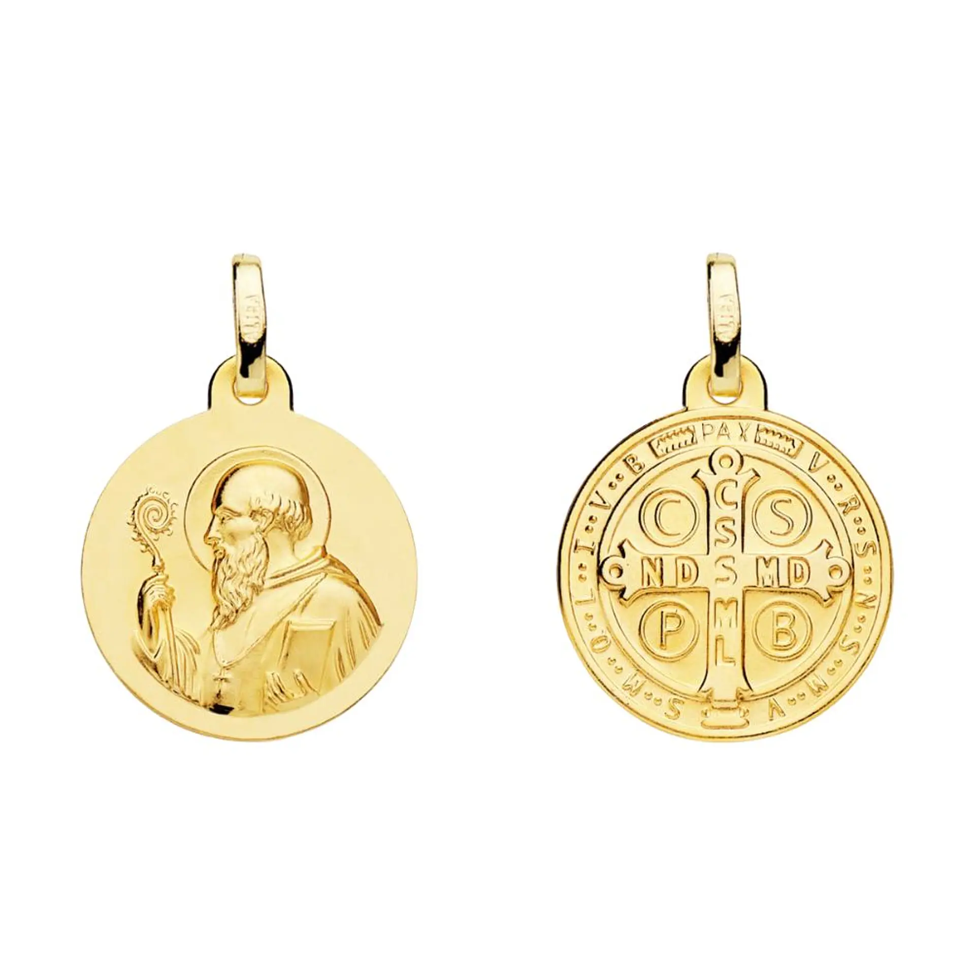 Medalla de Oro 18k Saint Benoit  1