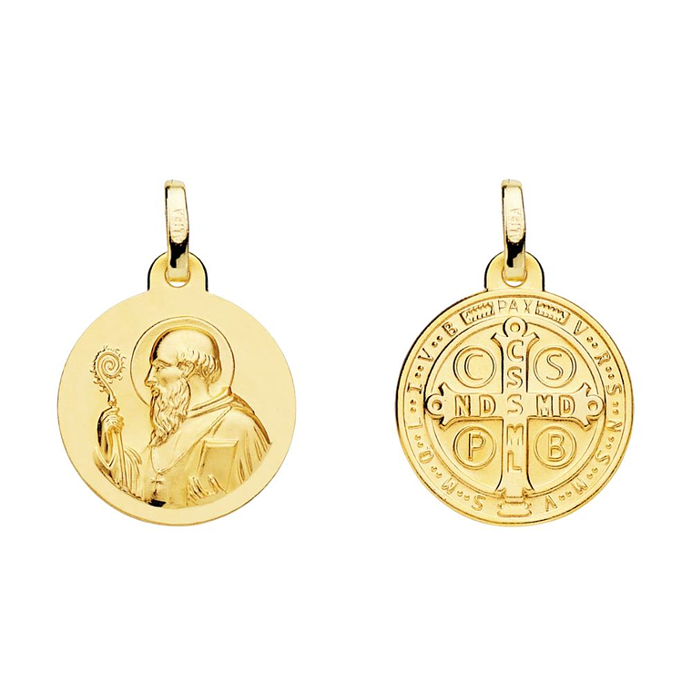 Medalla de Oro 18k Saint Benoit  1