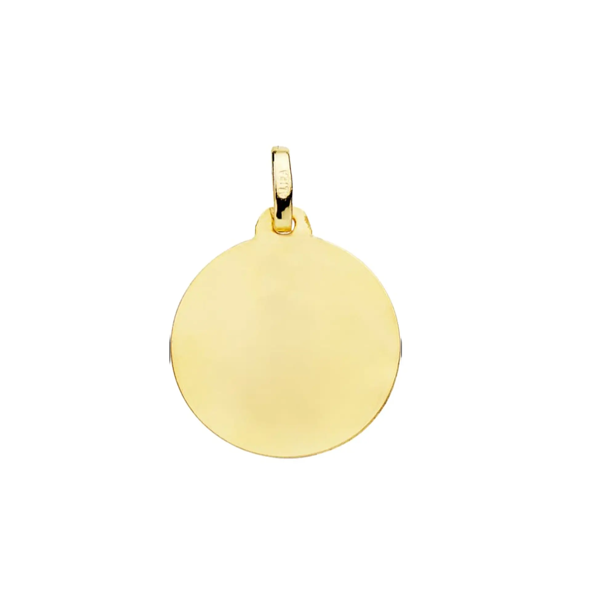 18k medalla oro amarillo virgen de la cabeza tallada  2