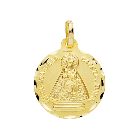 Medalla de Oro 18k virgen de la cabeza zujar 