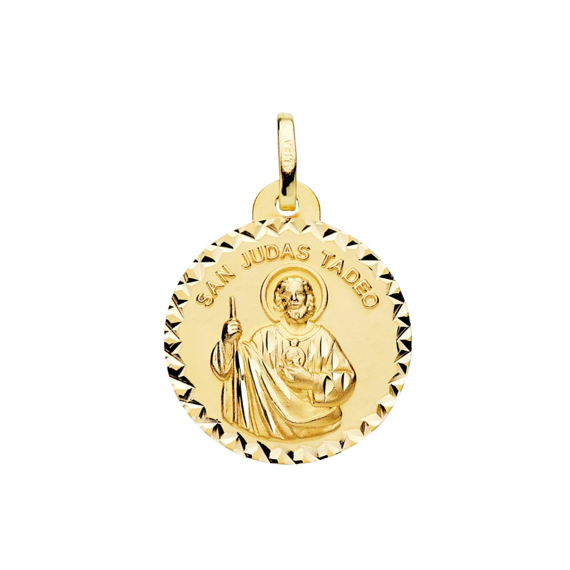 Medalla de Oro 18k San Judas Tadeo  1