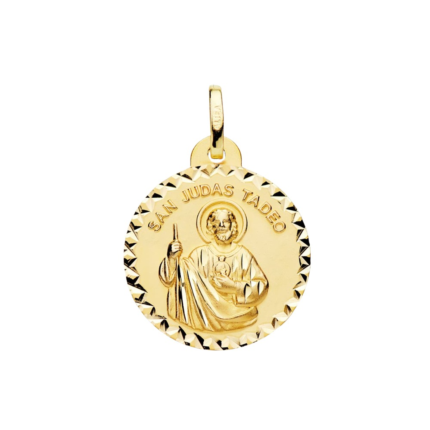 Medalla de Oro 18k San Judas Tadeo  1