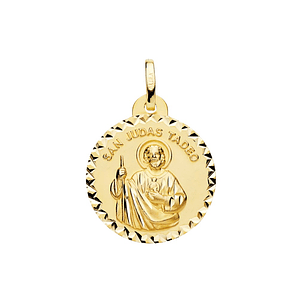 Medalla de Oro 18k San Judas Tadeo 