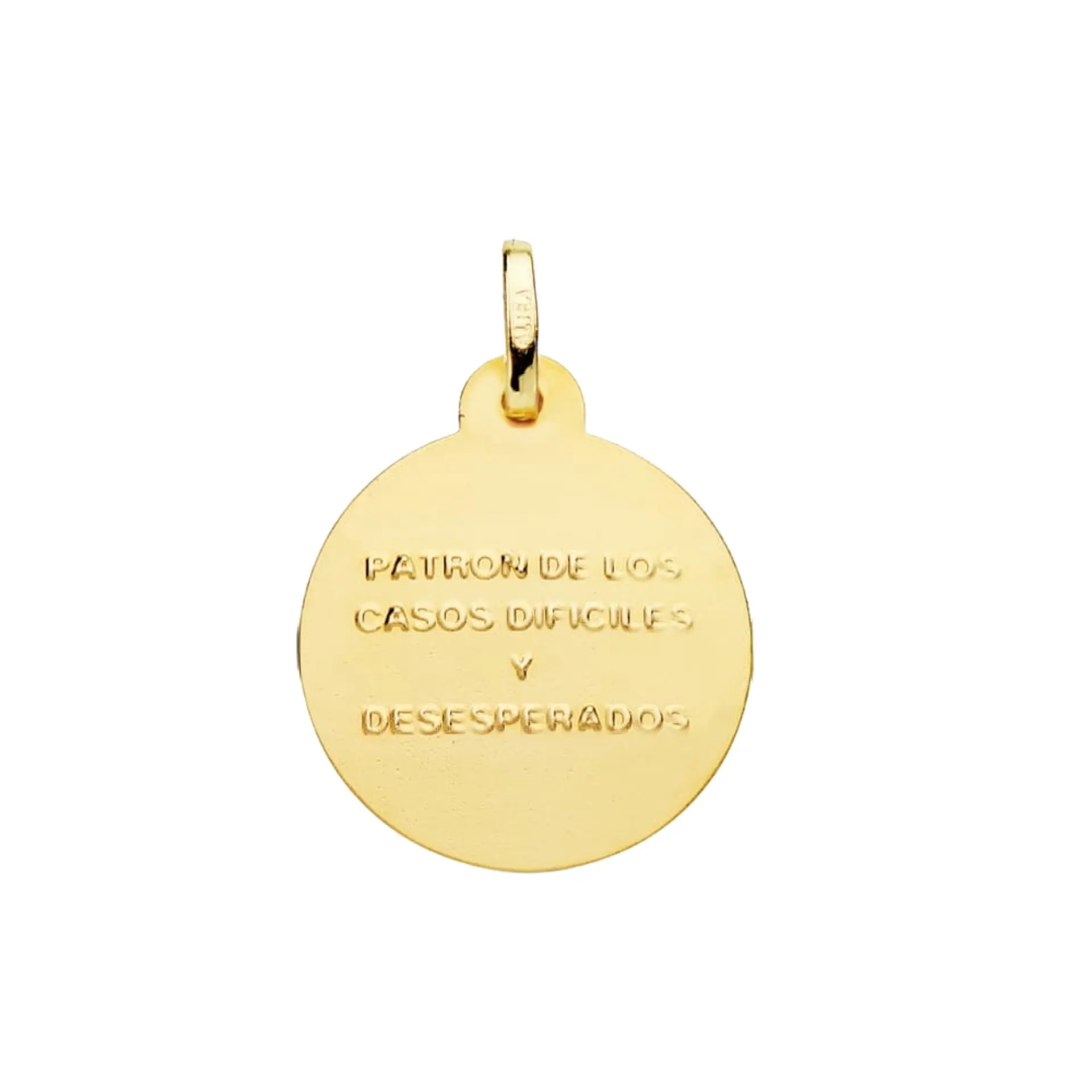 Medalla de Oro 18k San Judas Tadeo en brillo  2