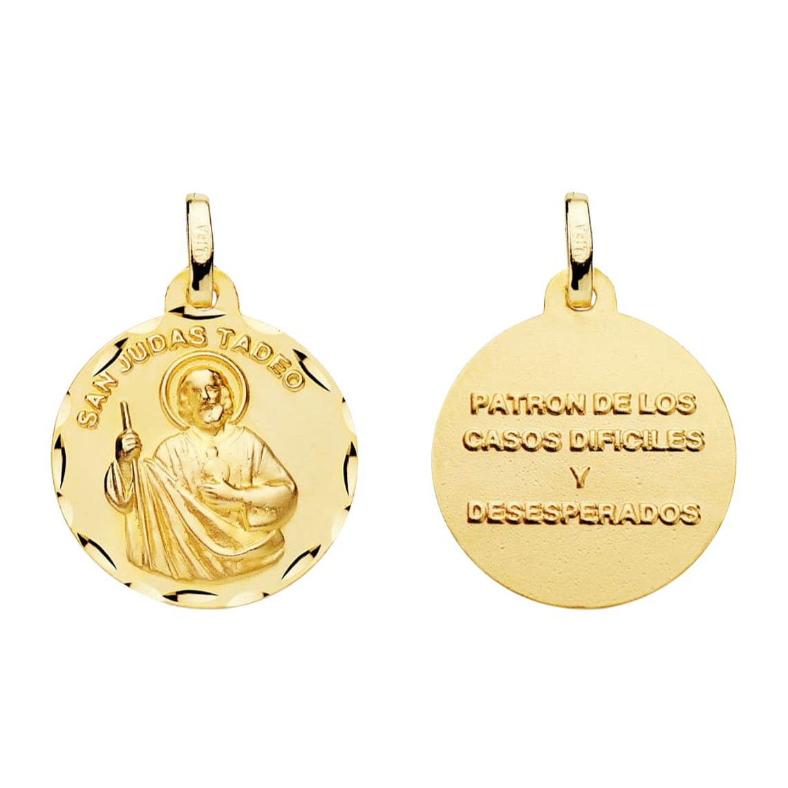 Medalla de Oro 18k San Judas Tadeo 1