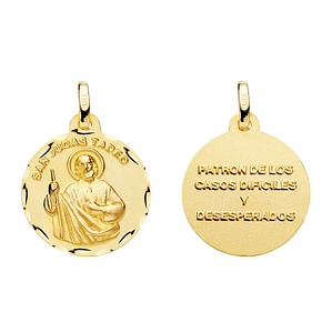 Medalla de Oro 18k San Judas Tadeo