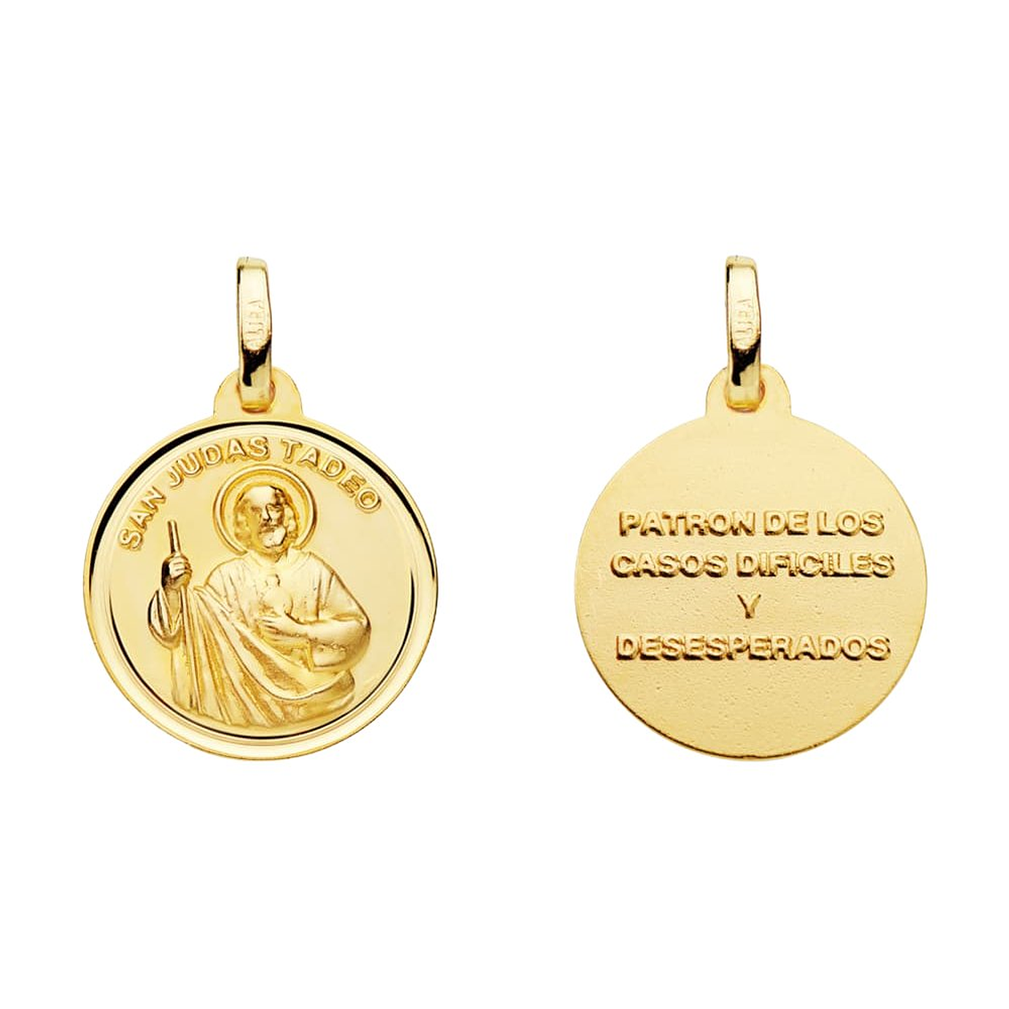 Medalla de Oro 18k San Judas Tadeo  1