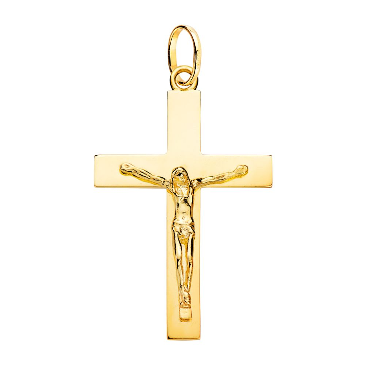 Cruz Cristo Oro amarillo 18k maciza  1