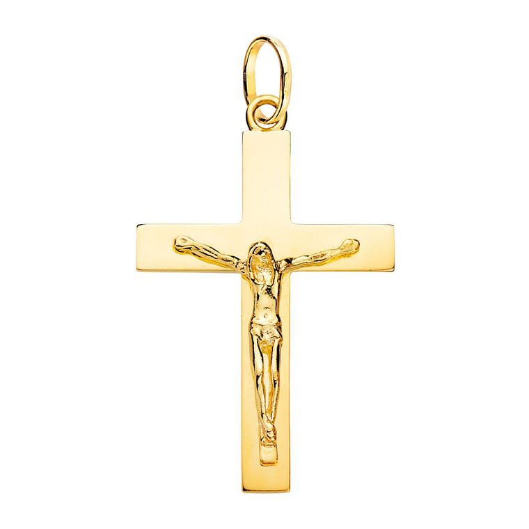 Cruz Cristo Oro amarillo 18k maciza  1