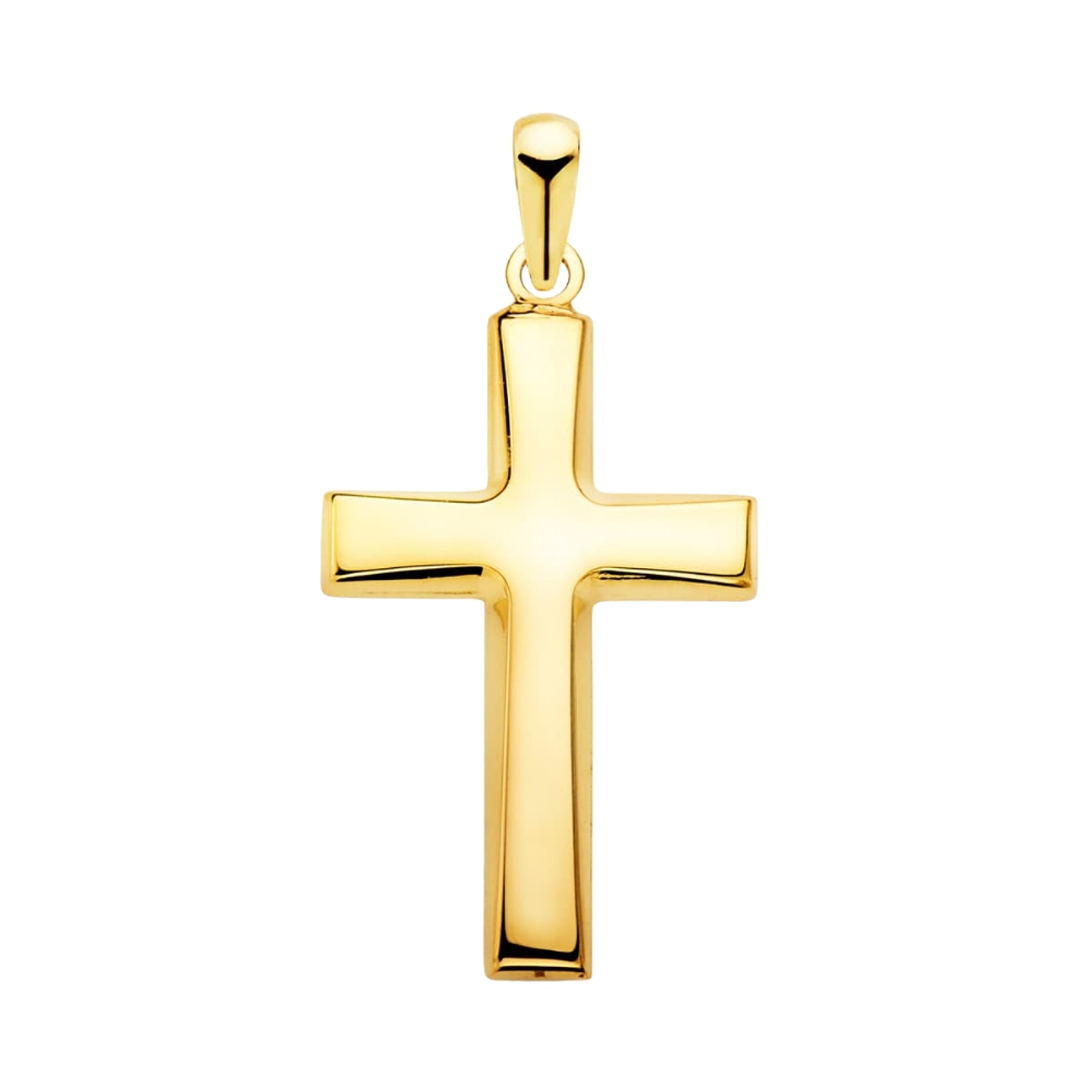 Cruz Oro 18k amarillolisa plana  1