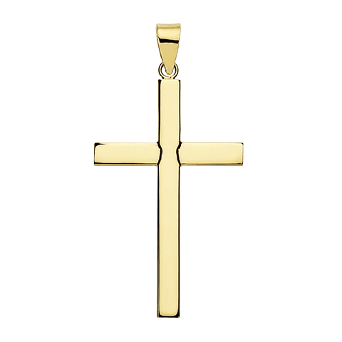 Cruz lisa Oro amarillo 18k 