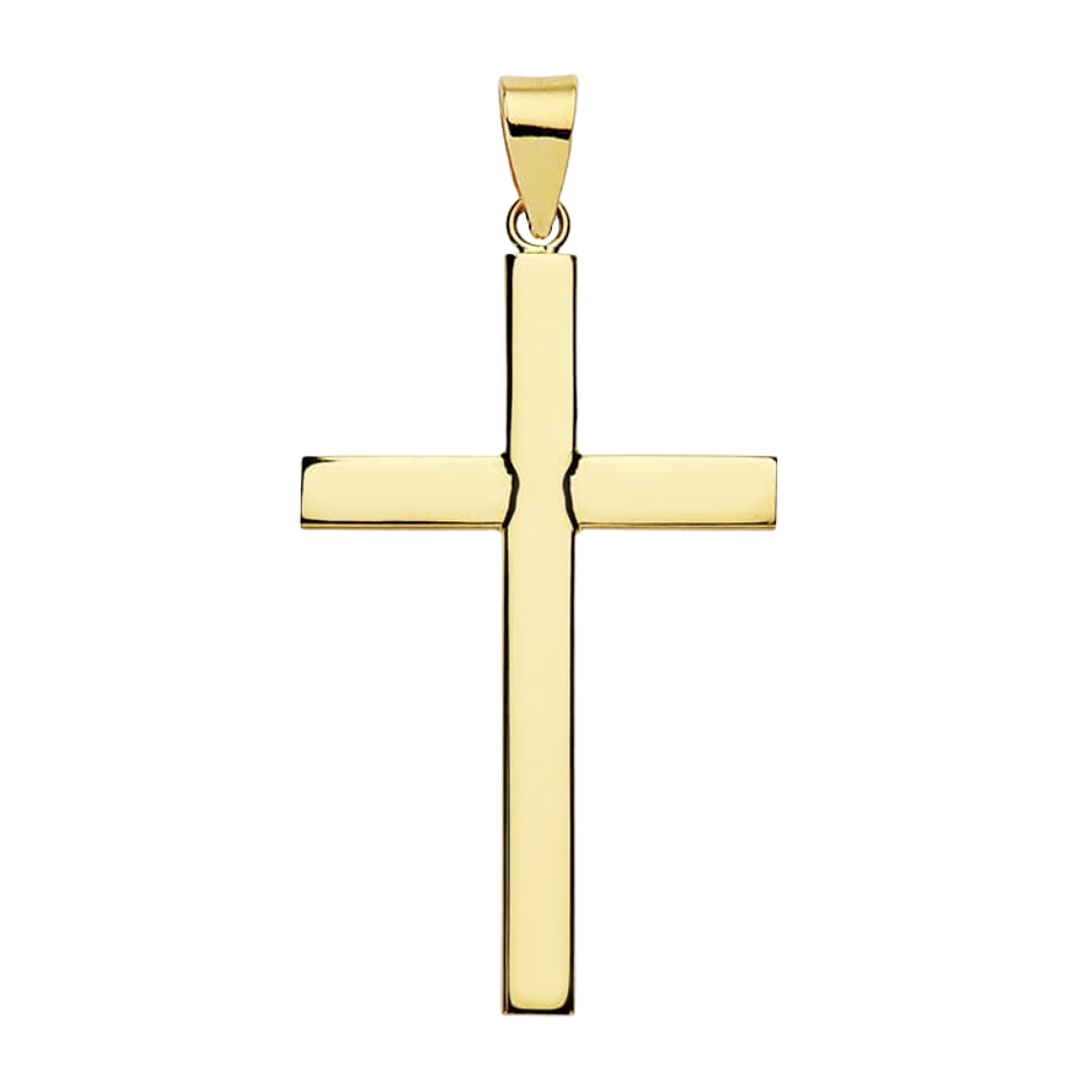 Cruz lisa Oro amarillo 18k  1