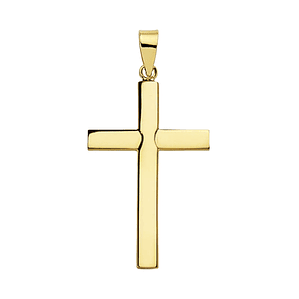 Cruz Oro 18 amarillo lisa