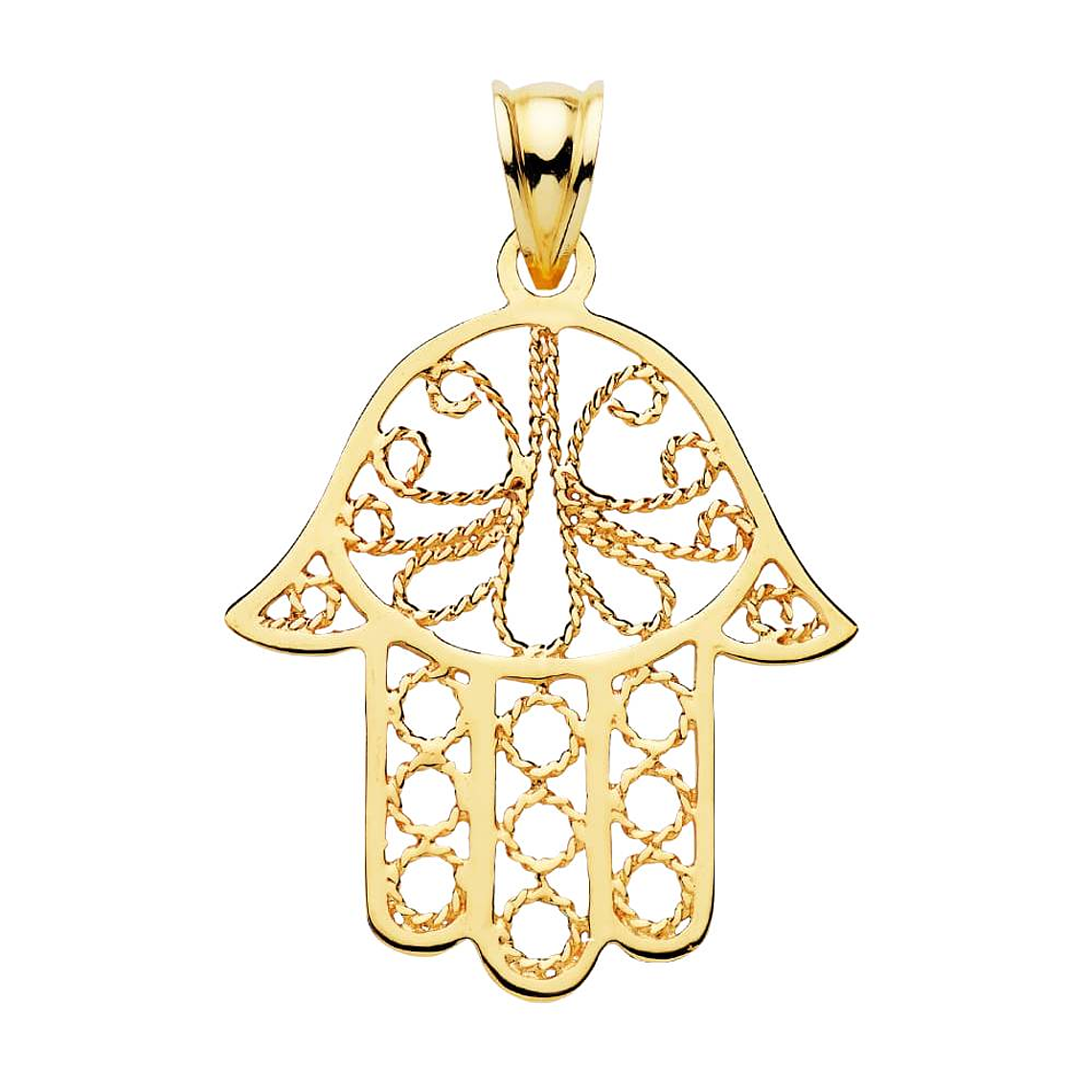 Colgante de Oro 18k mano de Fátima  1