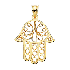 Colgante de Oro 18k mano de Fátima 