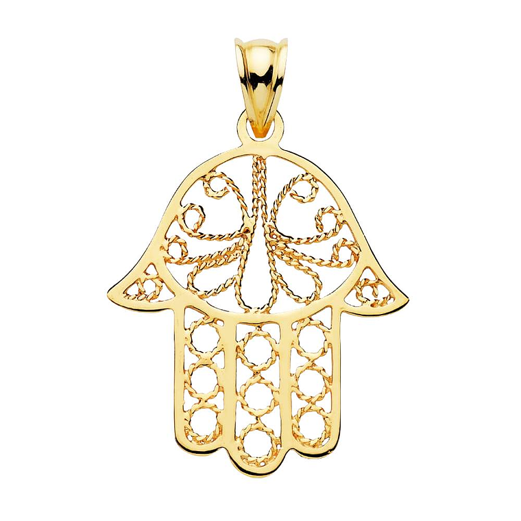Colgante de Oro 18k mano de Fátima  1