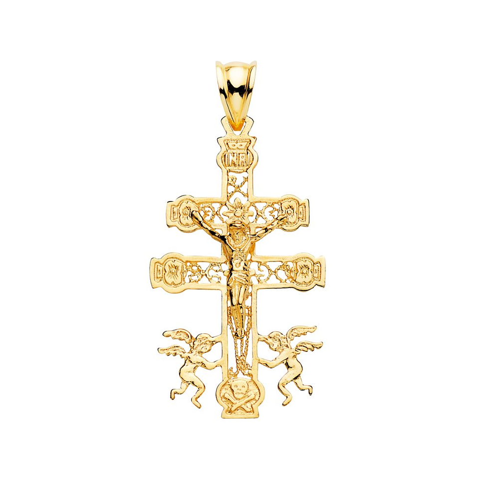 Cruz de Caravaca Oro amarillo 18k calada  1