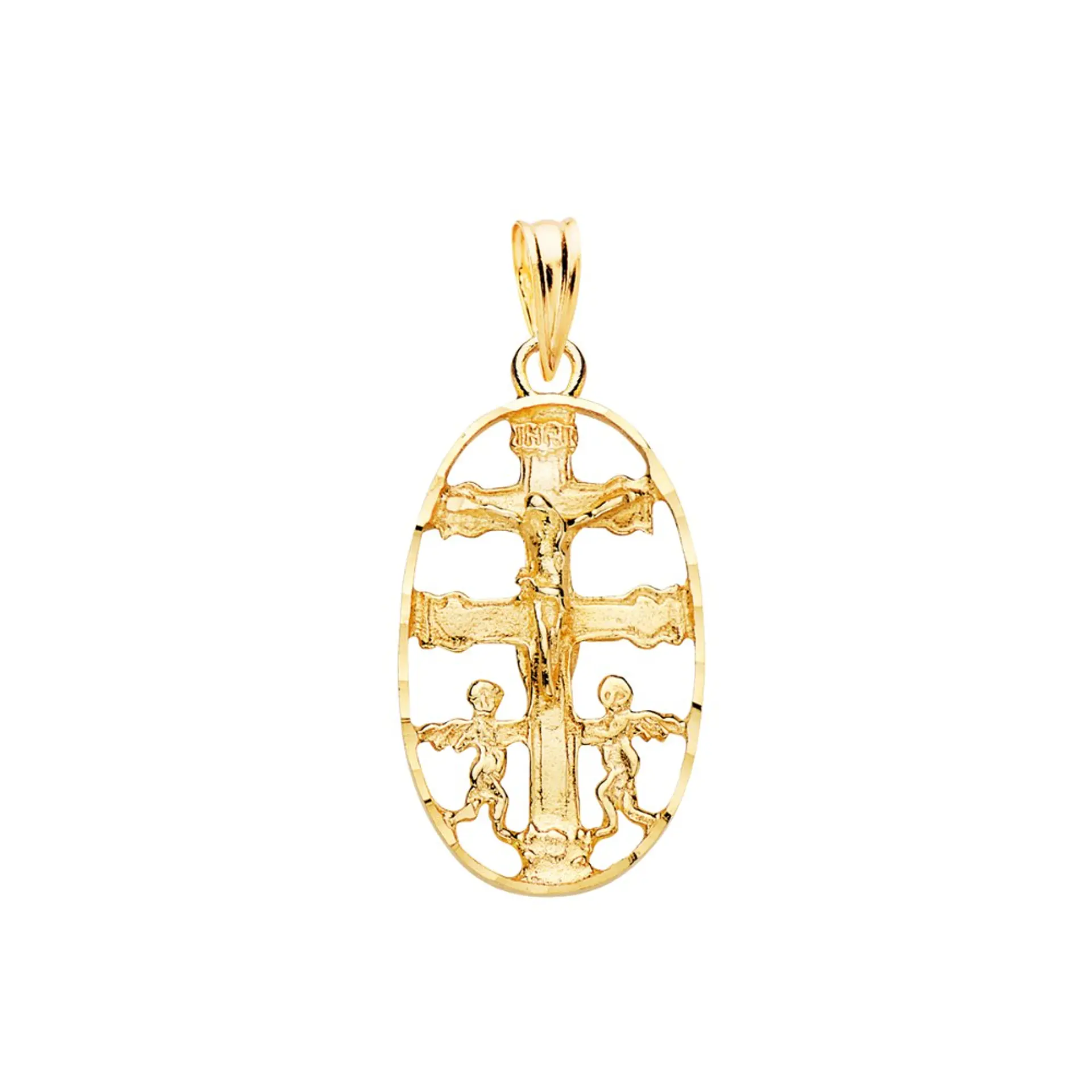 Cruz de Caravaca Oro 18k cerco oval 1