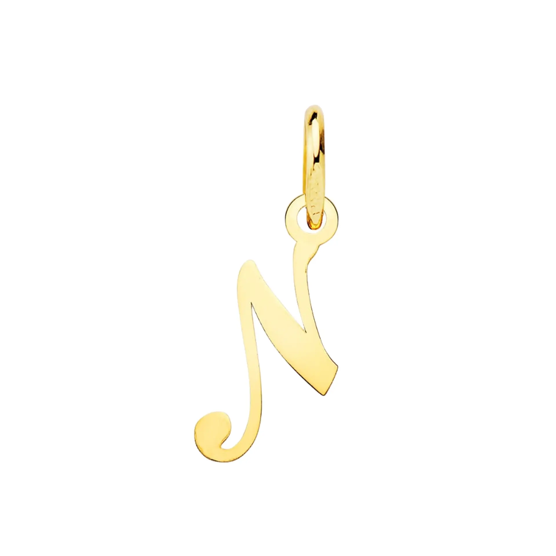 Colgante inicial N Oro 18k 1