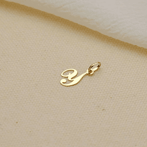 Colgante inicial Y Oro 18k