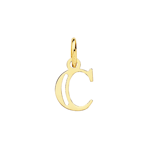 Colgante de inicial C Oro 18k