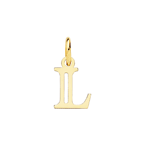 Colgante de inicial L Oro 18k
