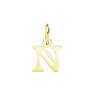 Colgante de inicial N Oro 18k