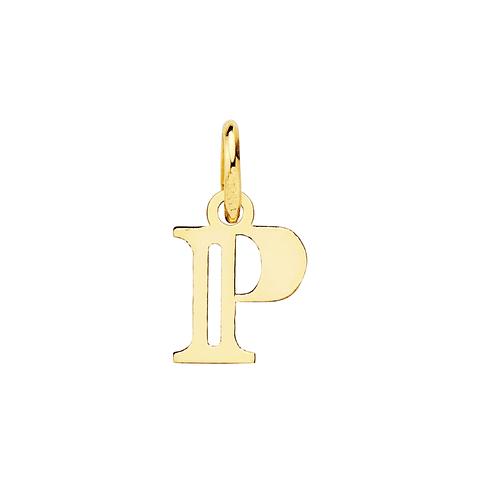 Colgante de inicial P Oro 18k