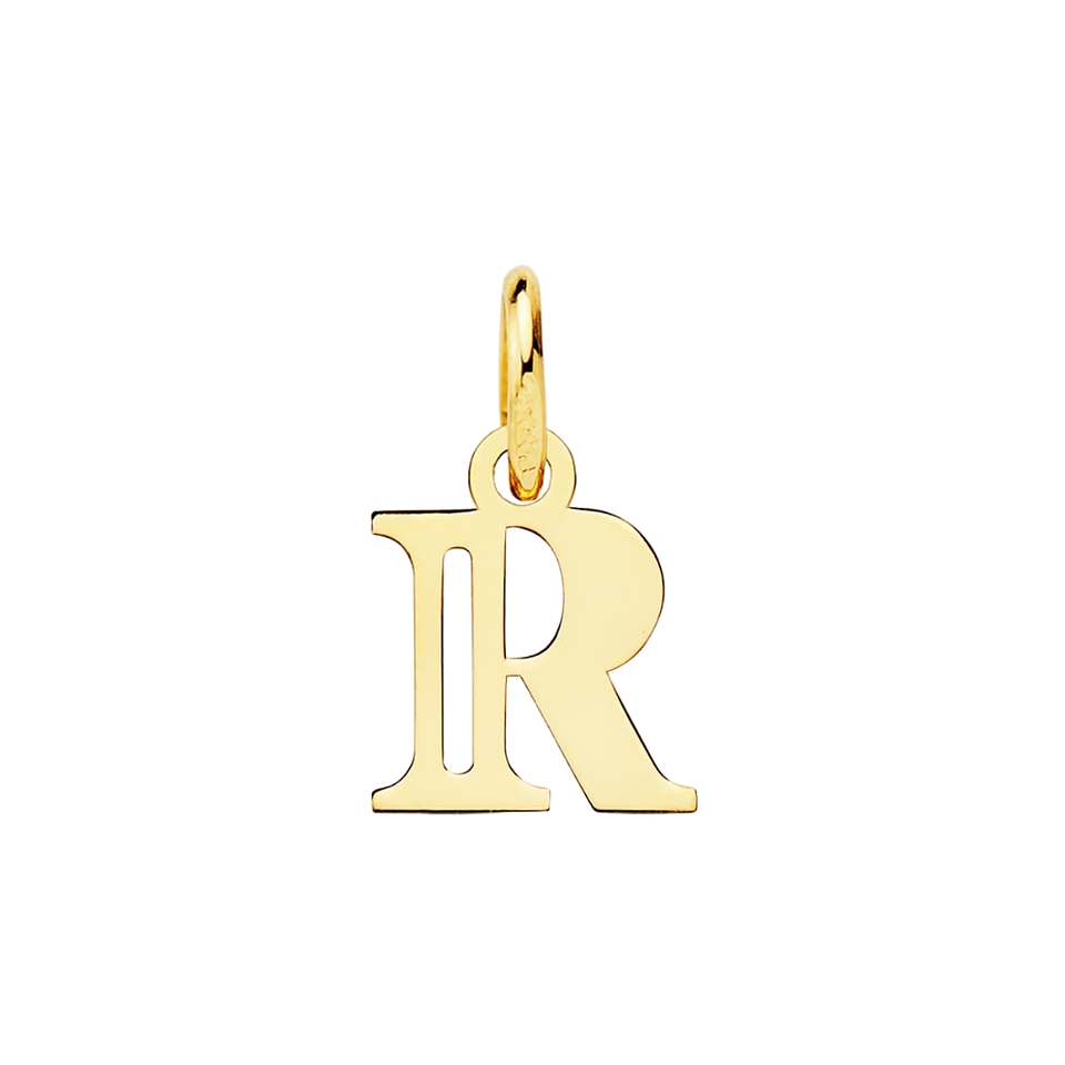 Colgante de inicial R Oro 18k 1