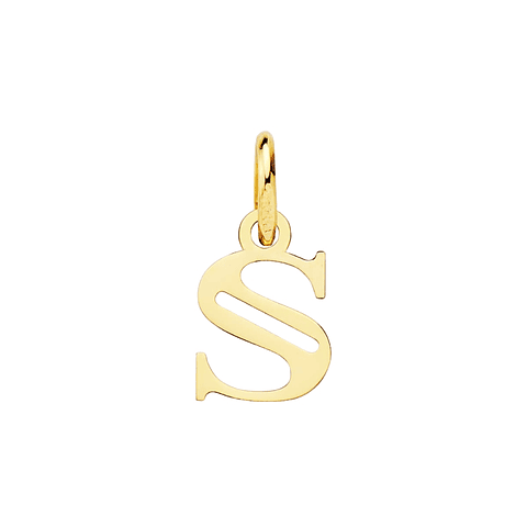 Colgante de inicial S Oro 18k