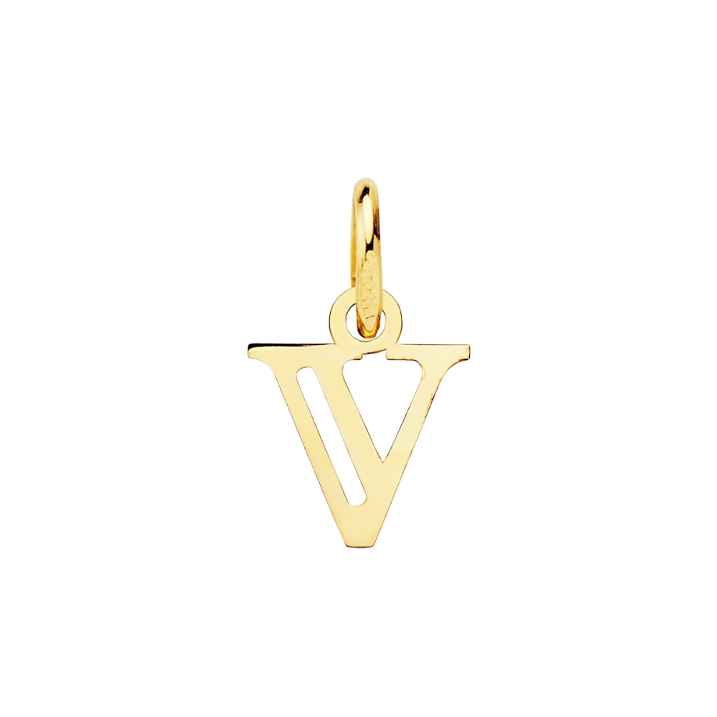 Colgante de inicial V Oro 18k 1