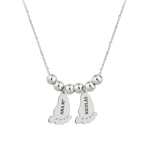 Gargantilla de charms plata