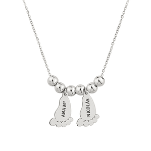 Gargantilla de charms plata