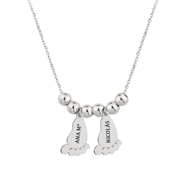 Gargantilla de charms plata 1