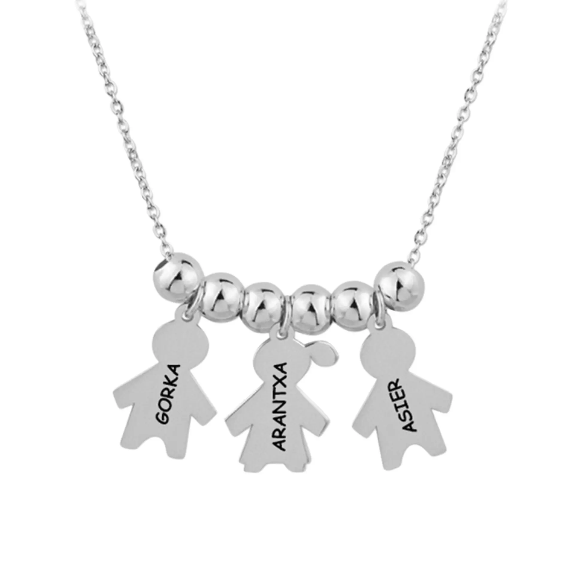 Gargantilla de niños y niña plata 1