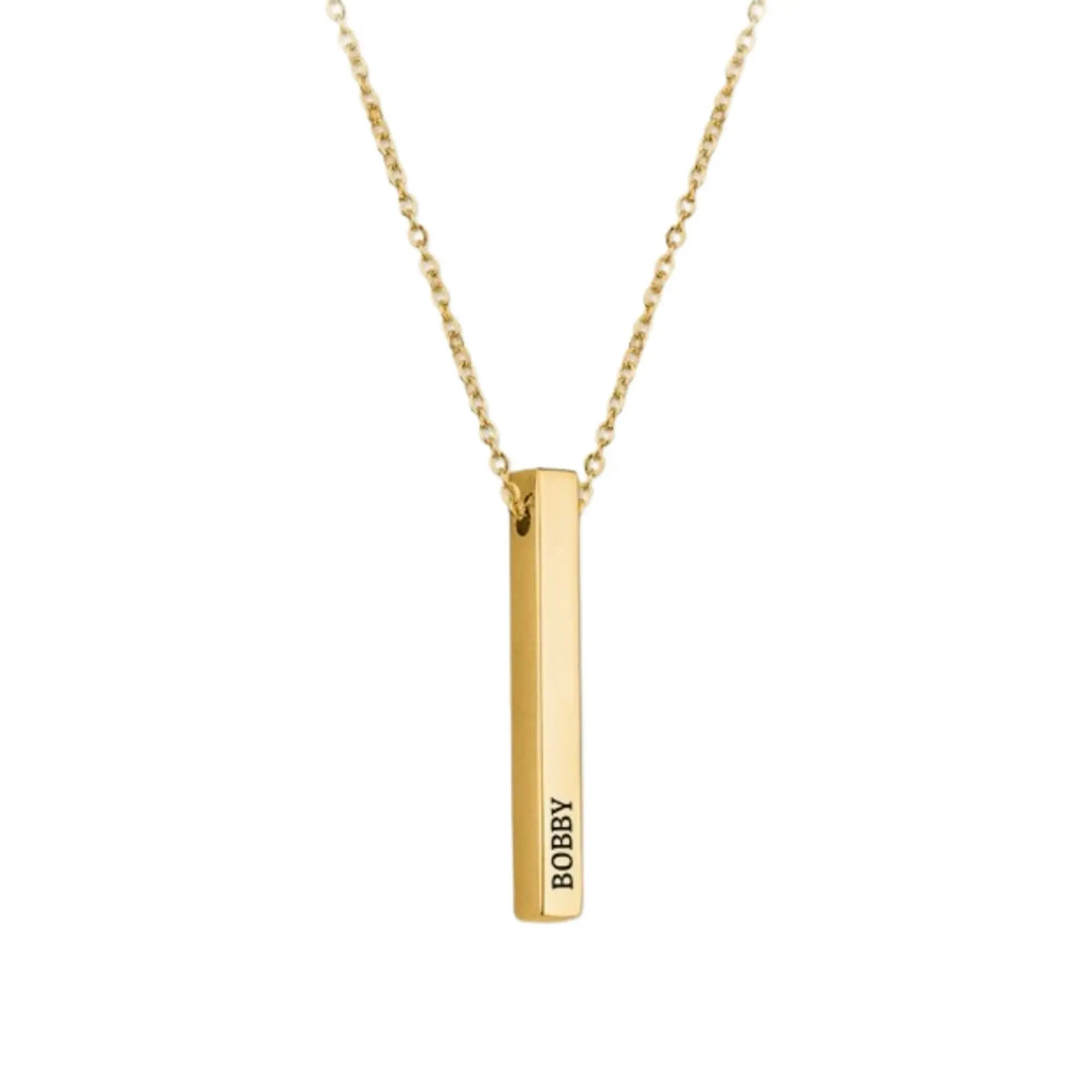 Gargantilla de lingote personalizada una cara  1