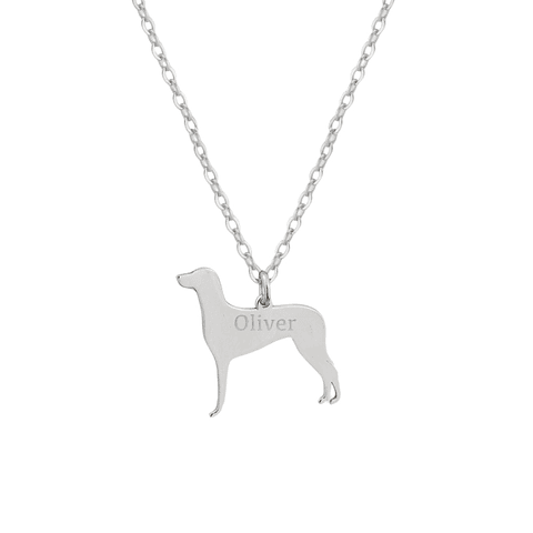 Gargantilla de perro braco de weimar personalizada 