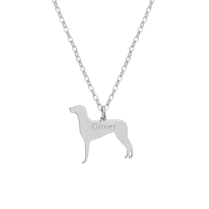 Gargantilla de perro braco de weimar personalizada 