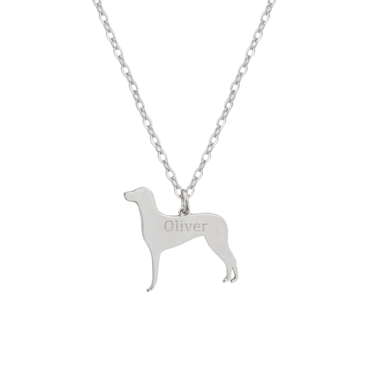 Gargantilla de perro braco de weimar personalizada  1