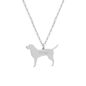 Gargantilla de perro labrador personalizada