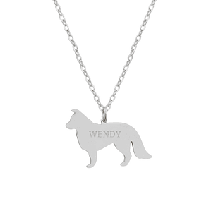 Gargantilla de perro border collie personalizada 