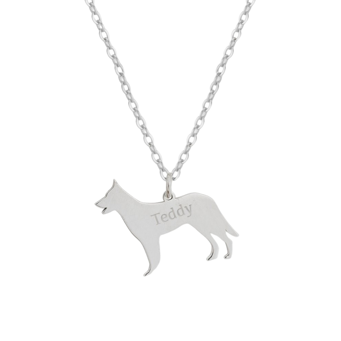 Gargantilla de perro pastor alemán personalizada 1