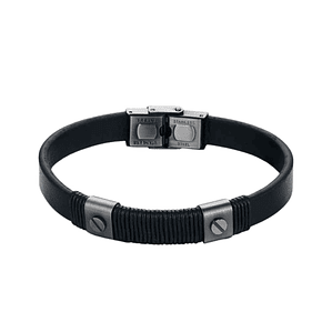 Pulsera para caballero de acero antracita 