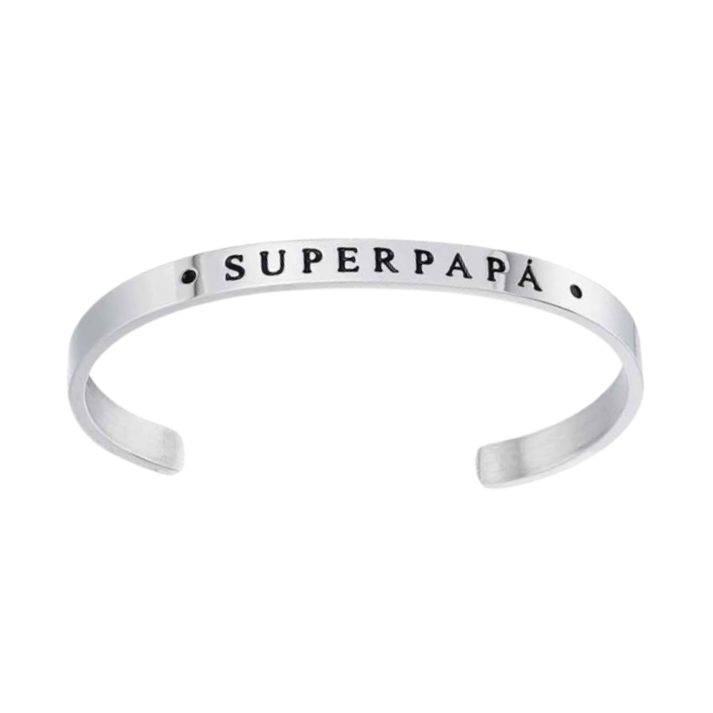 Brazalete para papá personalizado de acero  1