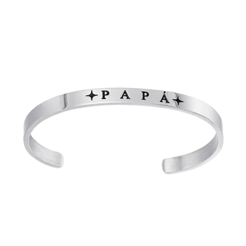 Brazalete de papá acero rígida 
