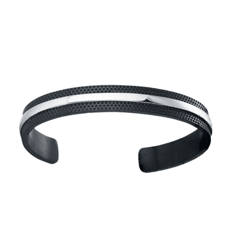Brazalete de hombre con acero combinado 