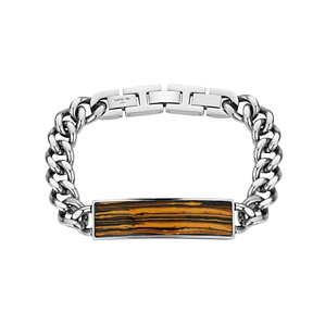 Pulsera de caballero de acero barbada