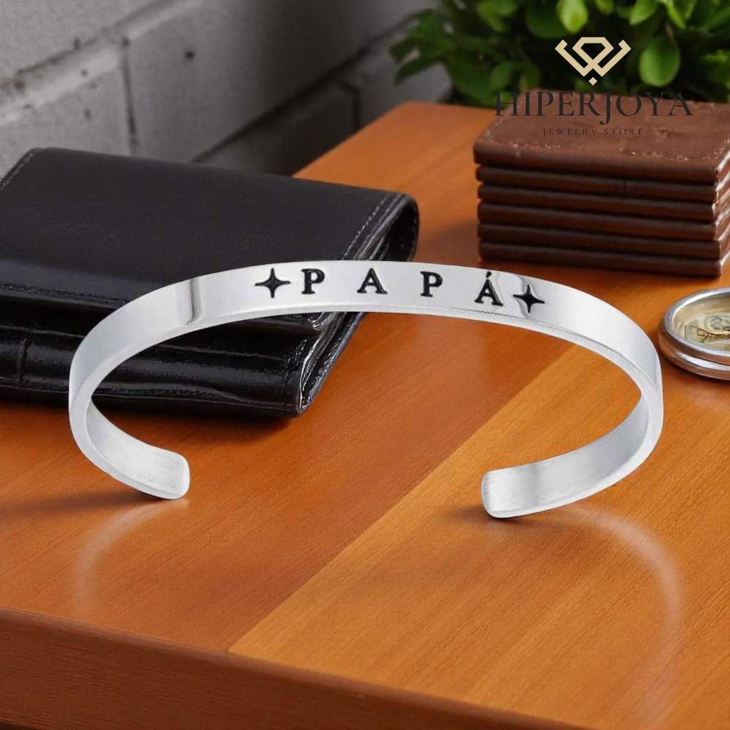 Brazalete de papá acero rígida  3