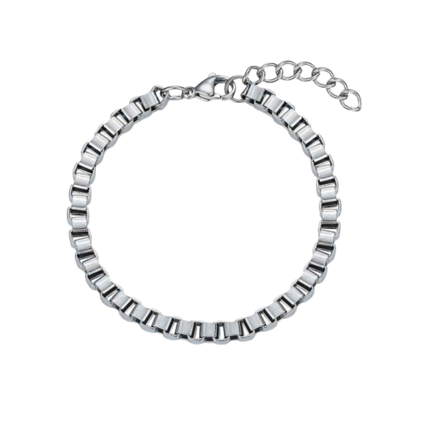 Pulsera de caballero de acero veneciana  2