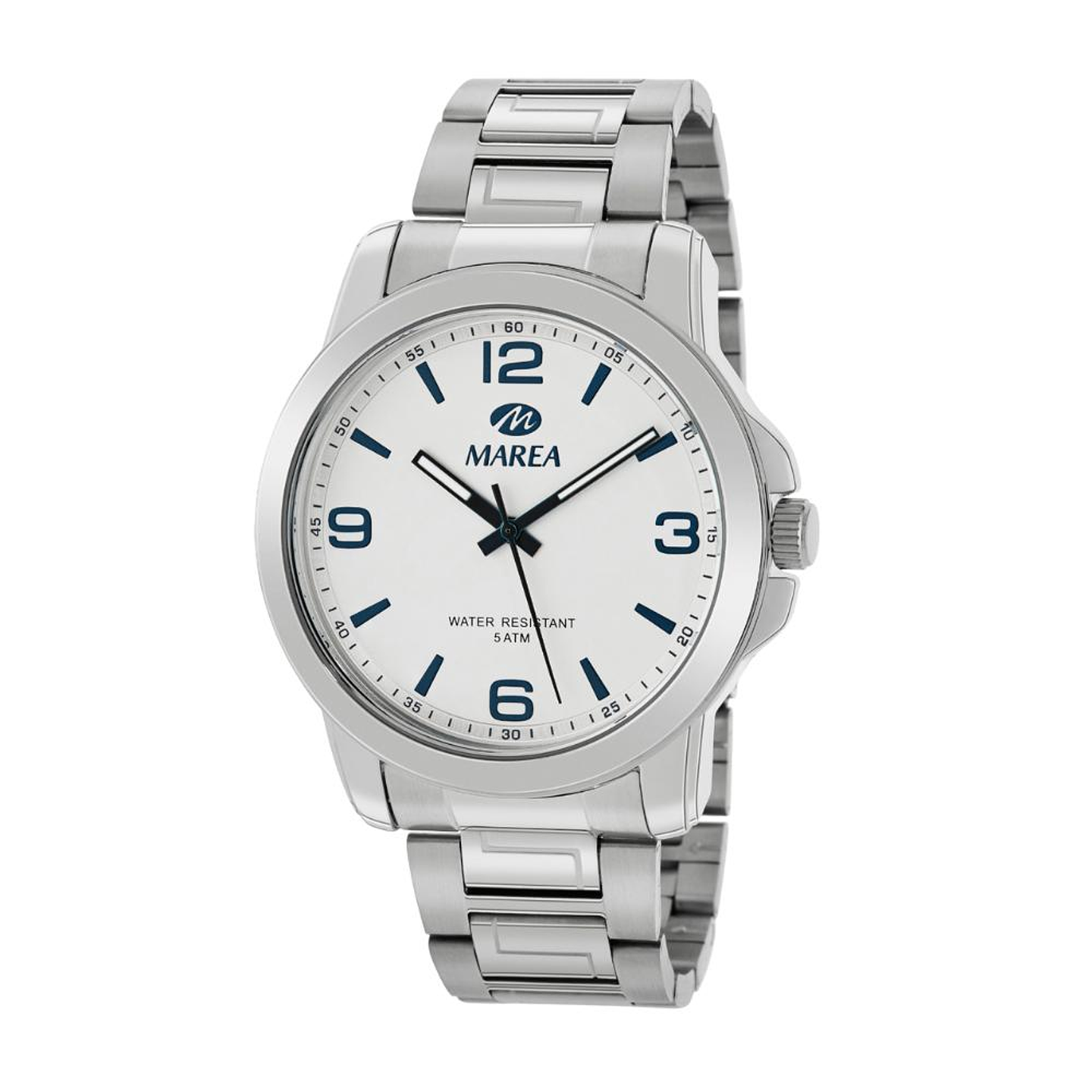 Reloj de acero tres agujas  1